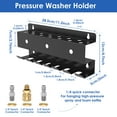thumbnail image 2 of Pressure Washer Tool Organizer Rack Wall Mounted Thickened 1/4'' Car Wash Accessory Holder for Foam Cannon Wand Nozzle Tip, 2 of 11