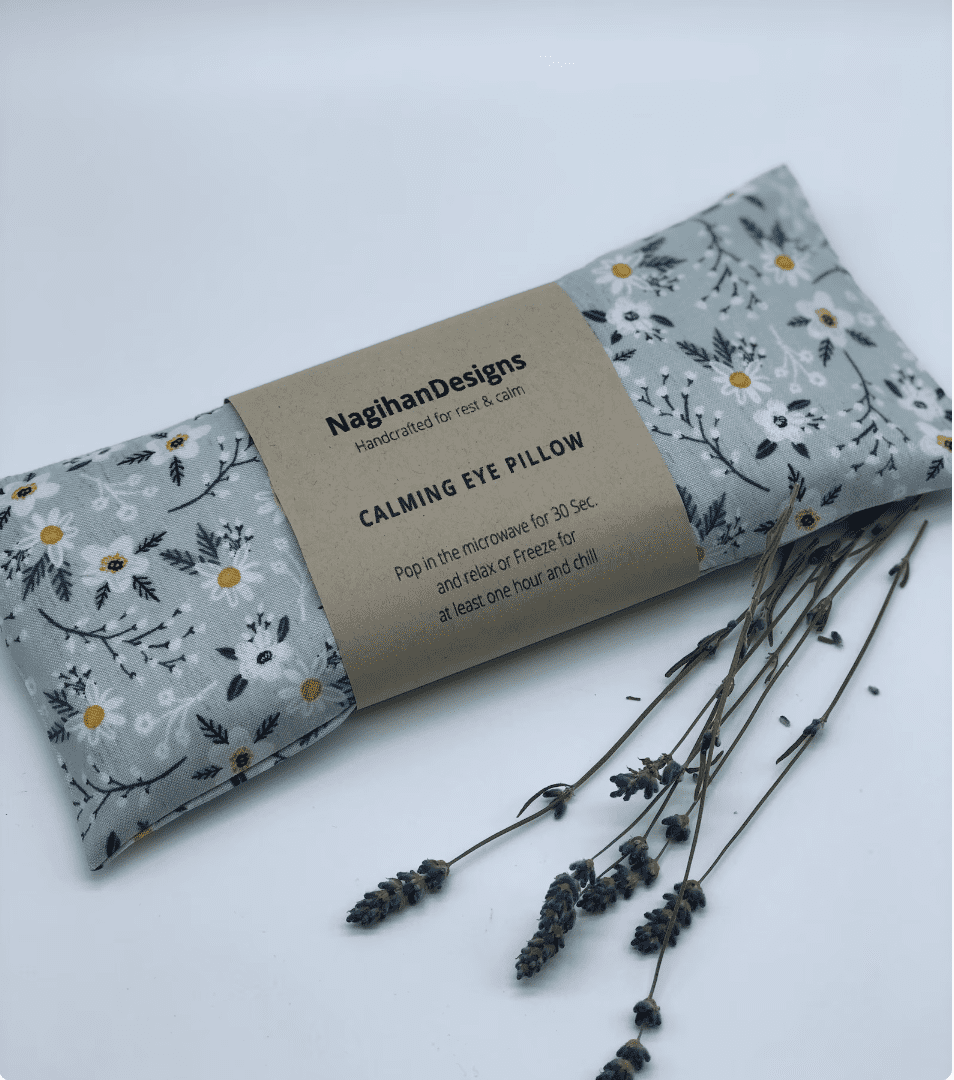 Cotton Flaxseed Yoga Aromatherapy Removable Cover All Natural Sleep Eye Mask for Relaxation and Stress Relief