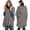 Gray1, variant on Elegant Women's Winter Wear Sleeved Shawl Wrap Scarf Hooded Cape Poncho Outerwear Garment for Cold Weather Fashion