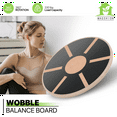 thumbnail image 2 of Magshion Wooden Wobble Balance Board with 360 Degree Rotation, Exercise Balance Trainer for Standing Desk Core Training, Black, 2 of 10