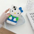 thumbnail image 1 of Sanrio-fundas estereoscópicas 3D de Hello Kitty para iPhone 14, 13, 12, 11 Pro Max, Mini, XR, XS, 8 Plus, Y2K, cubierta trasera suave a prueba de golpes Fivean unisex, 1 of 2