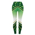 thumbnail image 6 of Vekome Green Womens Leggings Plus Size St Patricks Day High Waisted Yoga Pants Seamless Clover Lightweight Running Tights L, 6 of 8