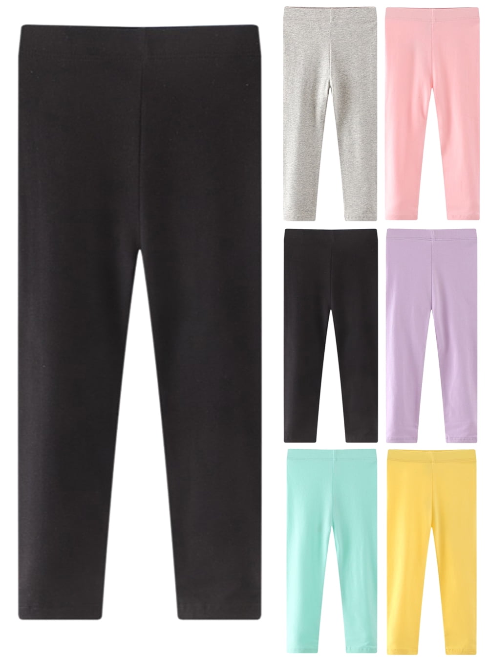 SYNPOS Kids Baby Girls Leggings Footless Cotton Skinny Thin Leggings