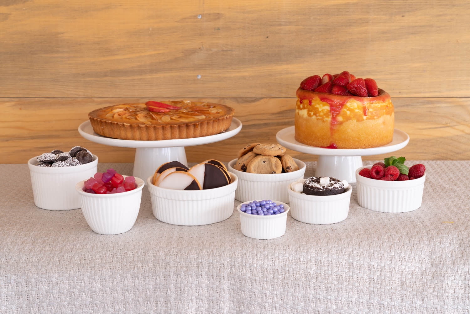 10 Strawberry Street 5" White Souffle Dish - Set of 4