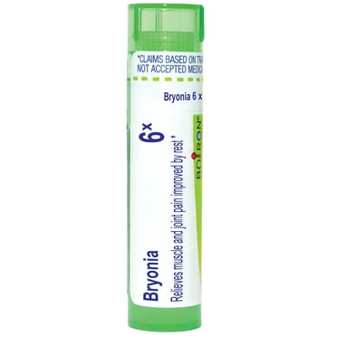 Boiron Bryonia 6X, Homeopathic Medicine for Pain Relief, 80 Pellets