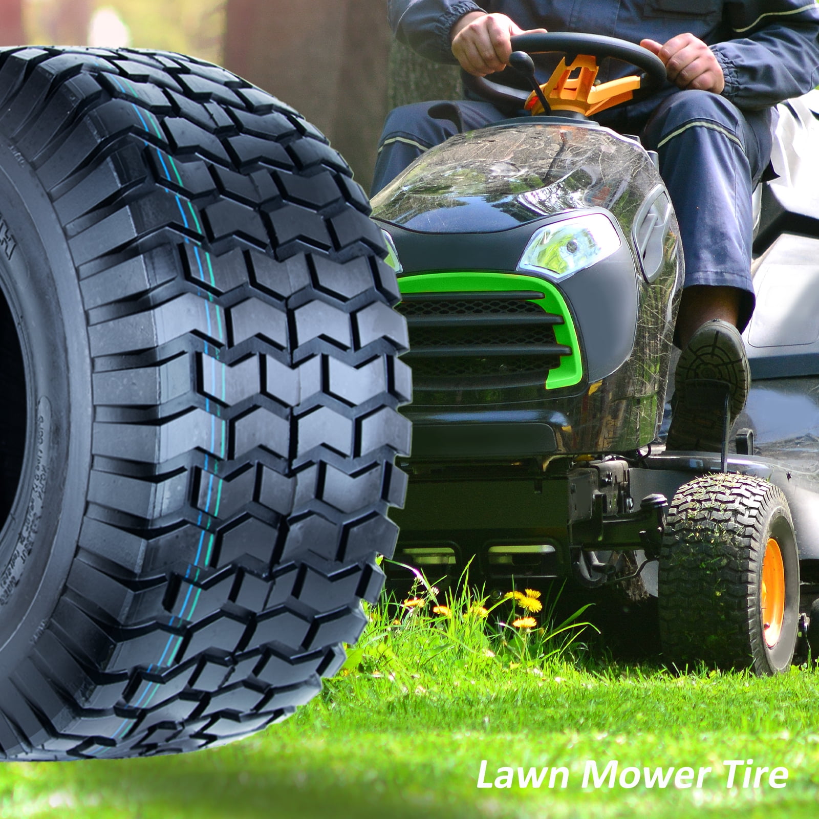 Hi Run LG Turf II 20X10.00-8 A Lawn & Garden Tire
