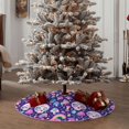 thumbnail image 4 of Sikiie Skull mushroom rainbow Nativity Christmas Tree Skirt, Jesus Christian Winter Holiday Tree Mat Decoration(30-48IN)36", 4 of 6