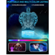 thumbnail image 4 of Luz nocturna de tortuga marina para niños, lámpara de ilusión 3D, luz LED, control remoto, 16 colores cambiantes regulables, regalo de Navidad para niñas y niños., 4 of 5