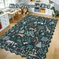 thumbnail image 7 of MJIAexp Jungle Animal Print 8x10 Area Rugs for Living Room, Green Soft Washable Rugs for Bedroom Ultra-Thin Non-Slip Modern Rug, Stain Resistant Rug Carpet for Dining Room, 7 of 7