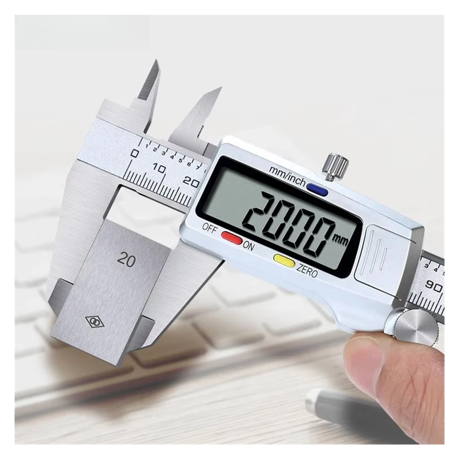 6 Inch 150mm Digital Vernier Caliper Stainless Steel Micrometer Measuring Tool Depth Ruler ,Precision Measuring