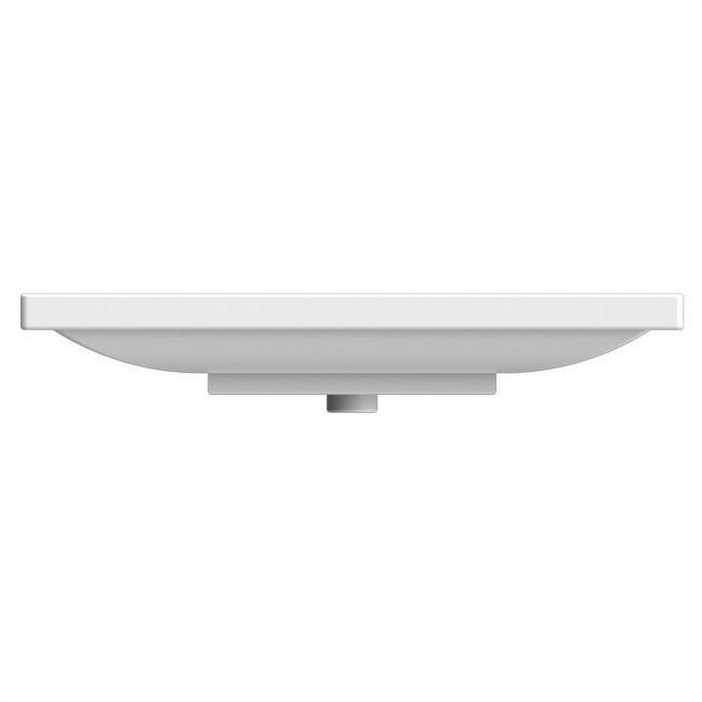 ADA Compliant Wall Mounted Sink, Modern, Rectangular, 36, with Counter Space, ml Scarabeo 3008 by Nameeks