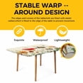 thumbnail image 4 of Red Mushrooms Table Cloths for 3 Foot Rectangle Tables, Spring Floral Farmhouse Botanical Elegant Patio Waterproof Elastic Fitted Tablecloths, Washable Rectangular Table Cover for Camping, 4 of 8
