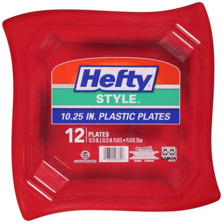 Hefty Style 10.25 In Plastic Plates, 12 count - Walmart.com Hefty Style 10.25 In Plastic Plates, 12 count - Walmart.com