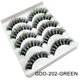 thumbnail image 1 of DingSen Pestañas De Colores 5 Pares 3D Visón Esponjosos Mezcla De Color Postizas Suave Colorido Cilia Purpurina Gao Jiahui  unisex, 1 of 2