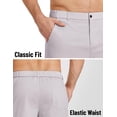 thumbnail image 4 of COOFANDY Mens Casual Shorts Classic Fit Chino Dress Shorts Lighweight Stretch Flat Front Golf Shorts with Pockets, 4 of 6