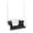 Black, variant on Pemberly Row Wicker Porch Swing in White with Orange Cushion