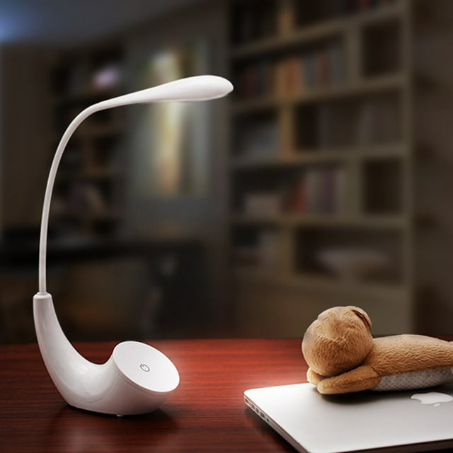 LED Desk Lamp, Desk Lamps For Home Office, Desk For Kids, Desktop/Computer Study Lamps For Bedrooms, Rechargeable, Adjust-able Gooseneck Reading Lamp
