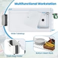 thumbnail image 3 of 42.5'' Folding Fish Cleaning Table with Sink and Spray Nozzle, Portable Camping Sink Table with Faucet, Drainage Hose, Grid Rack, Knife Groove, Outdoor Fish Fillet Cleaning Station for Picnic, 3 of 8