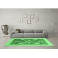 thumbnail image 3 of Ahgly Company Indoor Square Oriental Emerald Green Traditional Area Rugs, 6' Square, 3 of 4