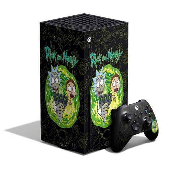 Skinit Adult Swim Rick and Morty Portal Travel Xbox Series X Bundle Skin