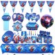 thumbnail image 2 of 1 Juego de globos de Spiderman, pancartas de feliz cumpleaños, decoración de fiesta, suministros para Baby Shower, plato de taza, servilleta, Pajita, vajilla desechable, 2 of 5