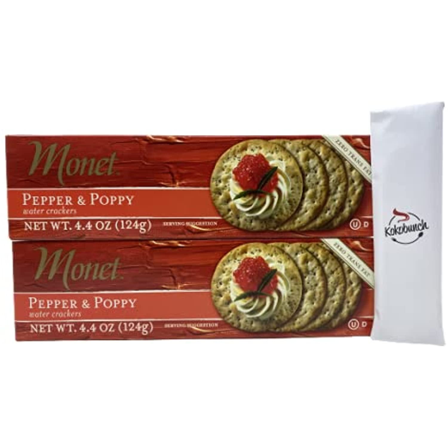 Cracker Water Pepper & Poppy Zero Trans Fat Thins Snack Cracker