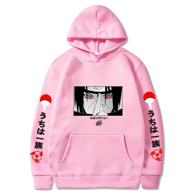 Naruto Japanese Comic Print Casual Loose Hooded Sweatshirt For Men And Women
