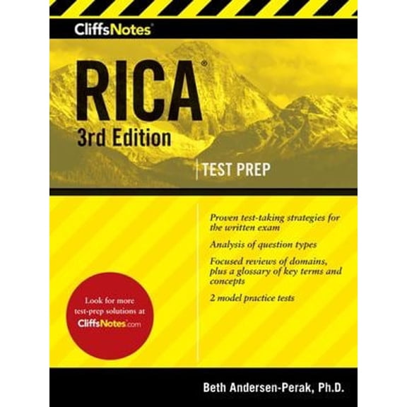 Pre-Owned CliffsNotes RICA 3rd Edition (Paperback) 132863521X 9781328635211