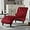 Red, variant on Chaise Lounge Indoor,Velvet Upholstered Lounge Chair Button-Tufted Armless Chair with Pillow, for Bedroom Living Room Office Modern Backrest Leisure Recliner Sleep Sofa,Red