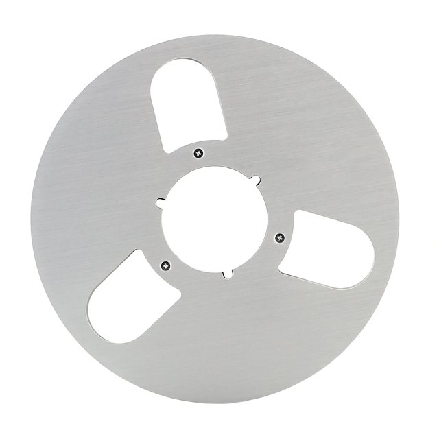 Carrete de cinta vacío Casete de rollo abierto de aleación de aluminio de carrete de cinta en blanco para grabadora de audio de disco abierto FLhrweasw El nuevo