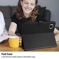 thumbnail image 6 of for Honor Pad X7 2025/Honor Tablet X7 2025 8.7 inch Case, Rhombus Pattern Multiple Viewing Angles Stand Slim Folio Cover (Black), 6 of 6