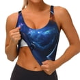thumbnail image 3 of KLL Astronaut for Workout Tank Tops for Women,U Back Fitness Top Built in Shelf Bras Padded Fit for Yoga Gym-X-Large, 3 of 8