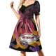 thumbnail image 2 of Vestido de manga corta Caddyshack Be The Ball, vestido de mujer, vestidos de noche de verano, vestidos para mujer, traje de verano para mujer, 2 of 7