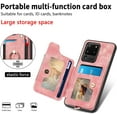 thumbnail image 3 of Phone Case for Samsung Galaxy S20 Ultra 5G Wallet Cover with Screen Protector and Wrist Strap Lanyard RFID Card Holder Ring Stand Cell Accessories S20ultra 20S S 20 A20 S2O 20ultra G5 Women Men Pink, 3 of 13