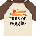 thumbnail image 4 of Inktastic Vegetarian Runs On Veggies Boys or Girls Long Sleeve Baby Bodysuit, 4 of 5
