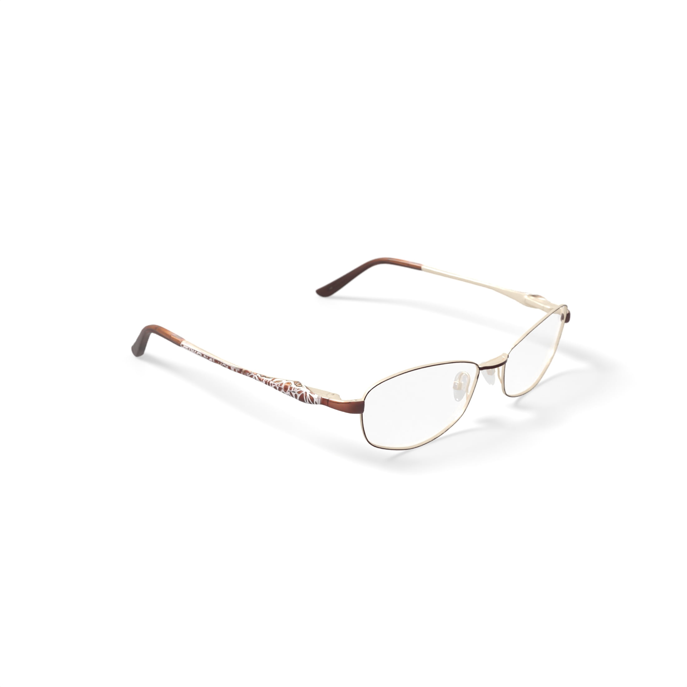 EasyClip Women’s S3209 Oval Prescription Eyeglasses with Case, Brown