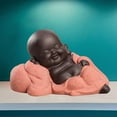 thumbnail image 3 of Pequeño Monje de Cerámica para Bebé, Maitreya, Estatua de Buda Feliz, Estatuil, Adorno Shui, Artes Y Manualidades C perfecl Estatua de Buda, 3 of 7