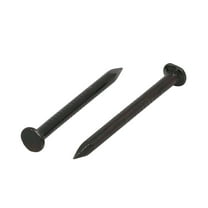 Uxcell 2mm x 25mm Fiber Concrete Cement Wall Point Tip Nails Black 30Pcs
