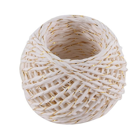 

Wrea Natural Paper Rope Gift Box String Rope Floral Craft Wedding Birthday Party Tags Wrap Decoration Party Supplies