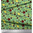 thumbnail image 3 of Soimoi Polyester Crepe Fabric Bottle & Wine Glass Bar Printed Fabric 1 Yard 42 Inch Wide, 3 of 3