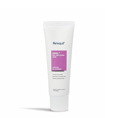 RE' EQUIL Unveil Neck, Knee & Elbow Cream, For Dark, Rough, Scaly Neck 50 G