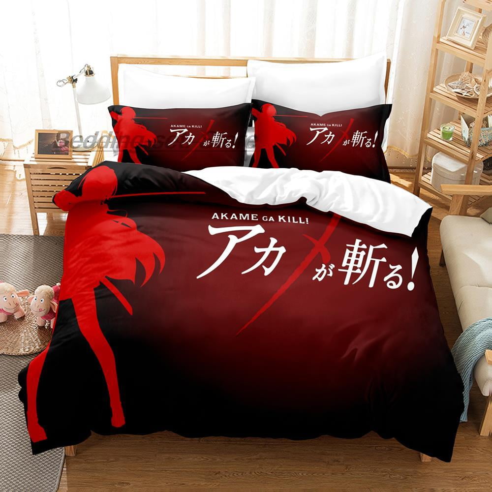 Akame Ga KILL Bedding Set Bed Set Aldult Kid Bedroom Duvetcover
