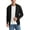 01-Black, variant on Iceglad Mens Full Zip Cardigan Sweaters Relax Fit Lapel Collar Raglan Sleeve Casual Ribbed Sweater
