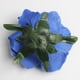 thumbnail image 5 of 10 rosas de seda artificiales de 10 cm para decoración del hogar, bodas y fiestas. R: azul oscuro, 5 of 9