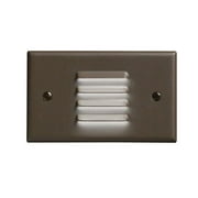 LED Step Light Horiz. Louver by Kichler 12650AZ in Bronze Finish