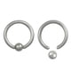 thumbnail image 5 of 2pc 16g 8mm de Cautivas de Plata Aro Labio Barriga Pezón Bar, 5 of 5