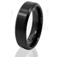 thumbnail image 2 of Tungsten Wedding Band Ring 6mm Men's Engagement Black with Brushed Center, 2 of 4