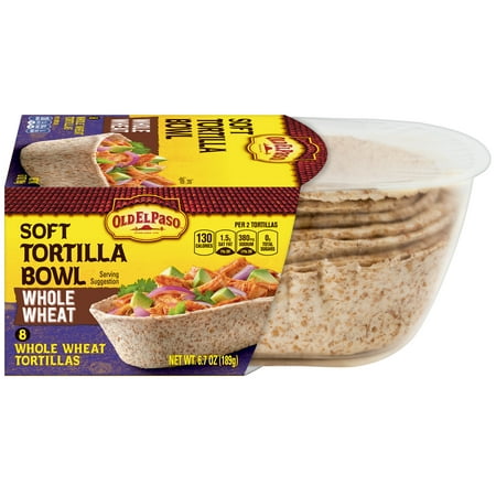 (2 Pack) Old El Paso Taco Boats Whole Wheat Tortillas, 8 Ct, 6.7 (Best Tortillas For Quesadillas)