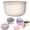 Light Yellow, variant on Wide Deep Plastic Bowls with Lids, Stackable Nesting Mixing Bowl Set of 4 Colorful