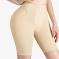 thumbnail image 3 of Fimkaul Women's Shapewear Tummy Control Plus Size Butt Pads Bigger Butt Hip Pads Hip Enhancer Upgraded Sponge Padded Butt Lifter Panties Body Shaper Shorts Beige L, 3 of 7